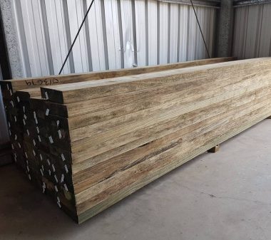 Pine Sleepers — Landscape Supplies and Garden Centre In Cooroy, QLD